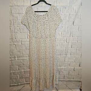 STYLE & CO polka dot long dress